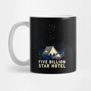 Tent Camping Five Billion Star Hotel Mug